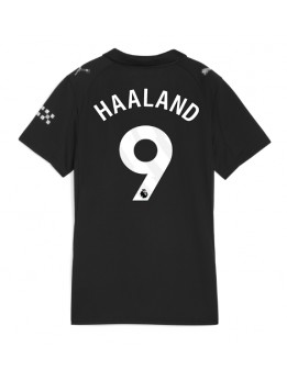 Manchester City Erling Haaland #9 Replika Borta Kläder Dam 2025-26 Kortärmad